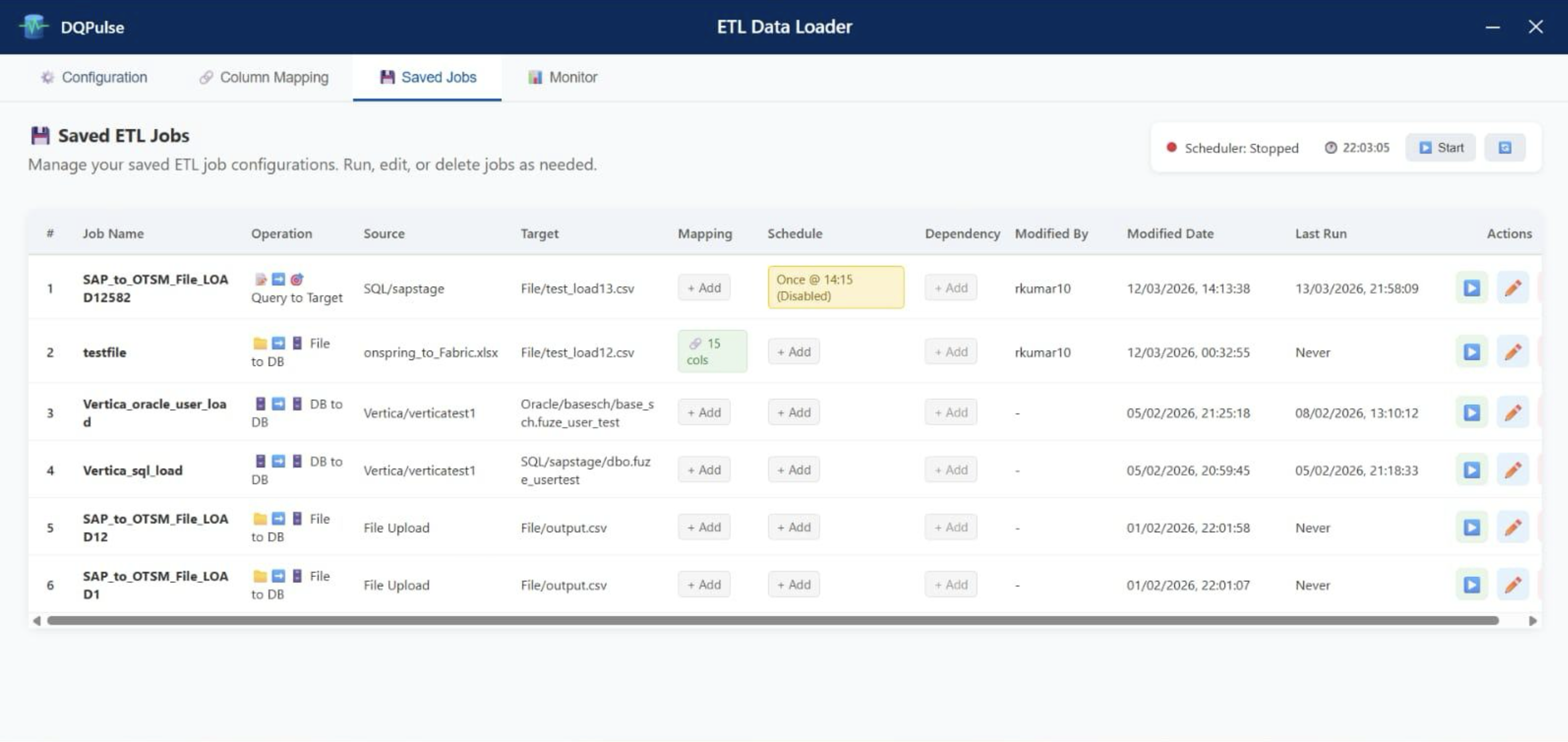 Data Management Tool - ETL